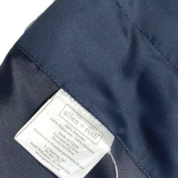 Allen + Roth Luxury Navy Blue Valance Curtain - Picture 6 of 6